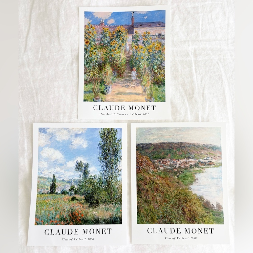 Claude Monet Art Print Set